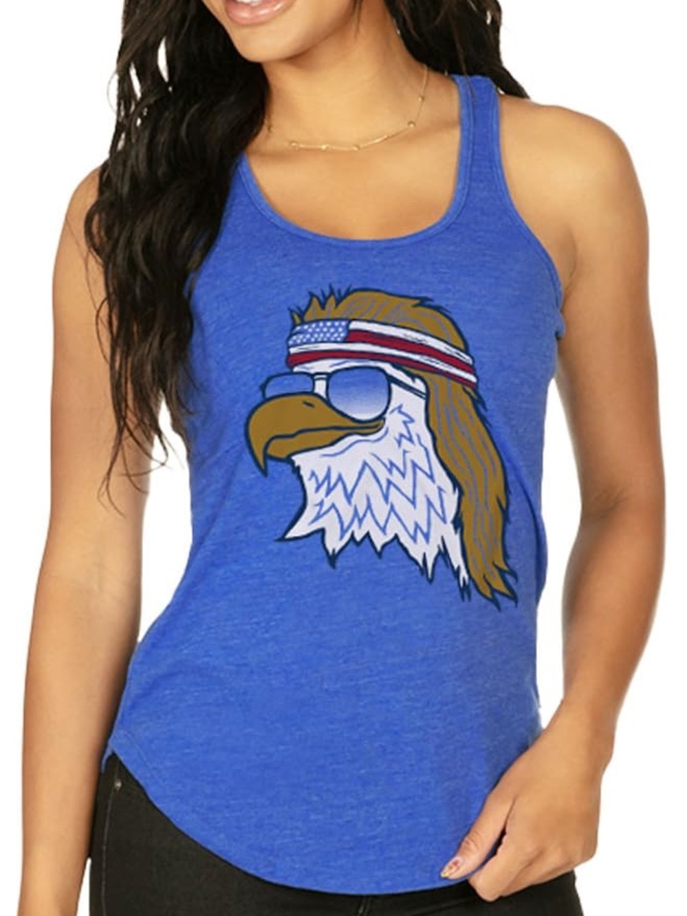 Tipsy Elves Royal Blue Eagle Graphic Tank